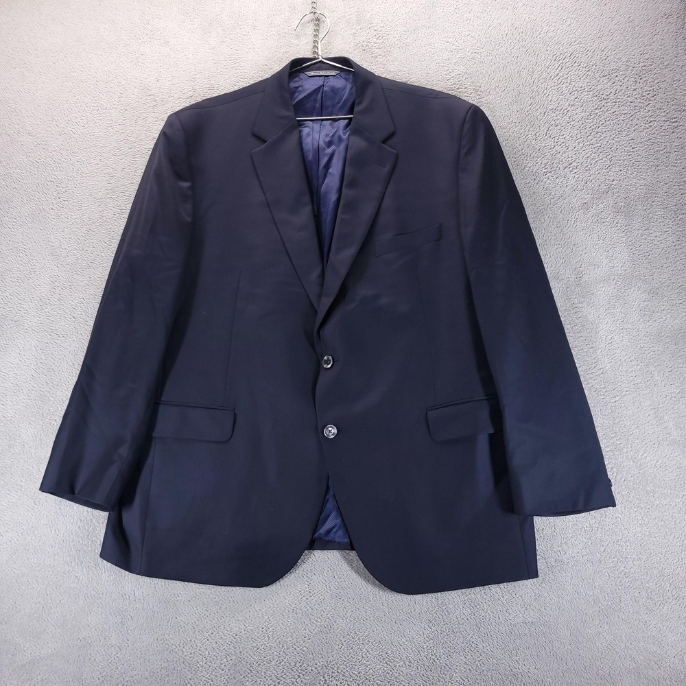 Jack Victor Suit Jacket Mens 50R Blue Wool Super 110s Gibson SPJ 2 Button Canada